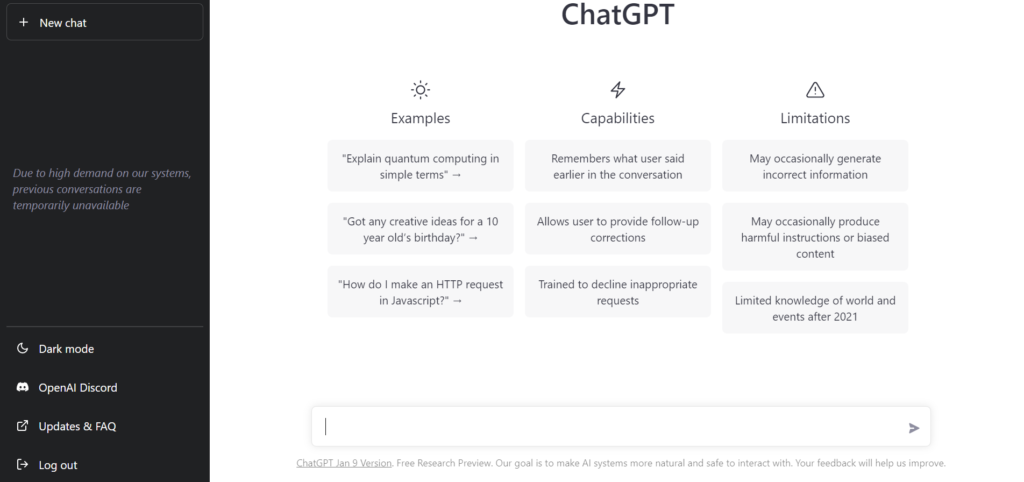 ChatGPT Login Page